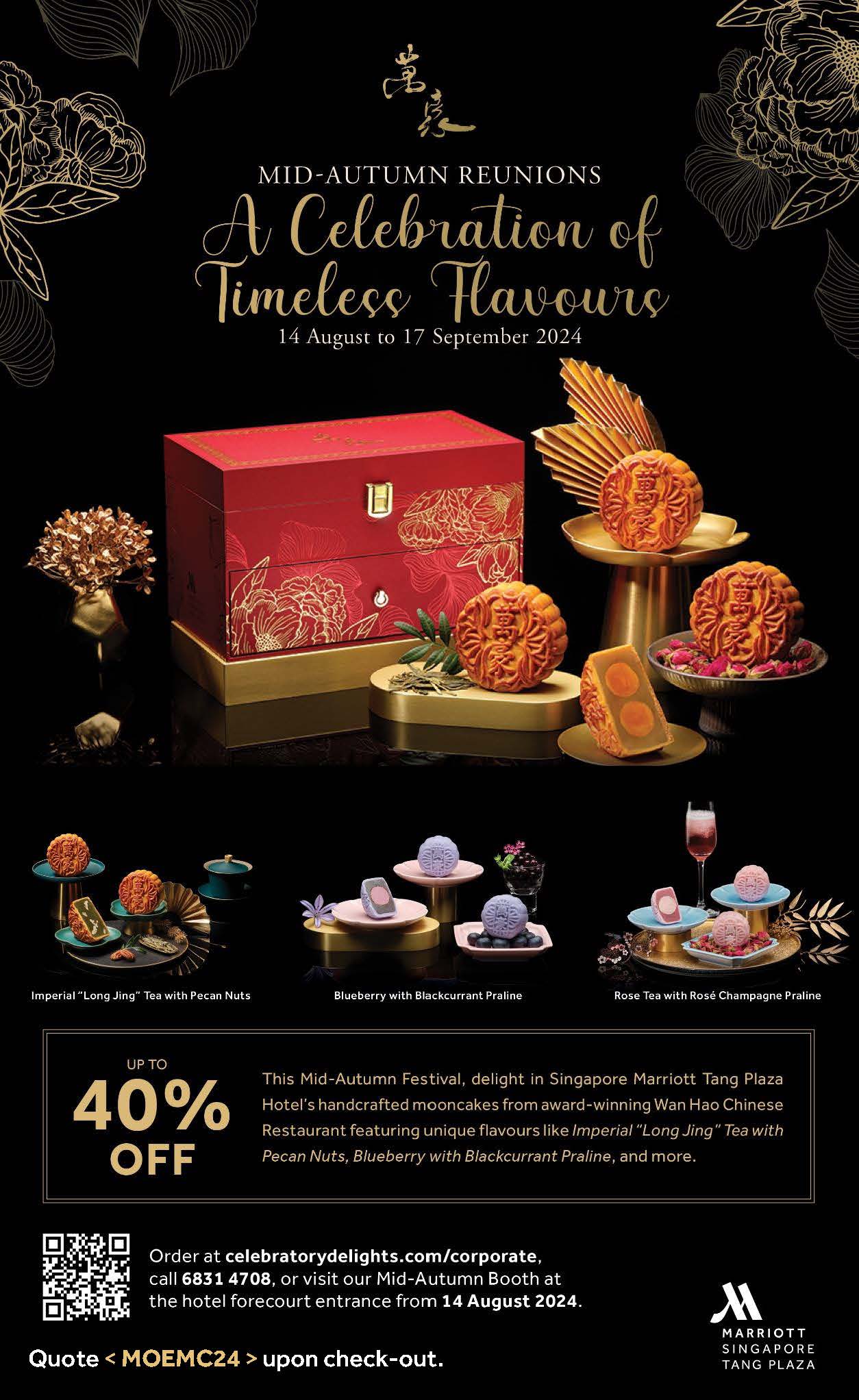 Singapore Marriott Tang Plaza Hotel Mid Autumn Mooncake 2024